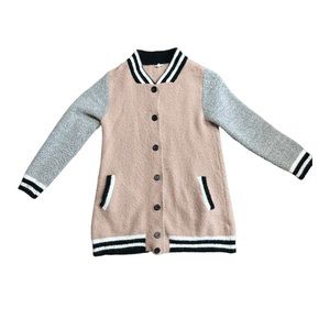 A knee length cardigan